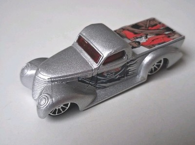 Hot Wheels Super Smooth Pickup Silber mit Piratenlackierung gebraucht unbespielt