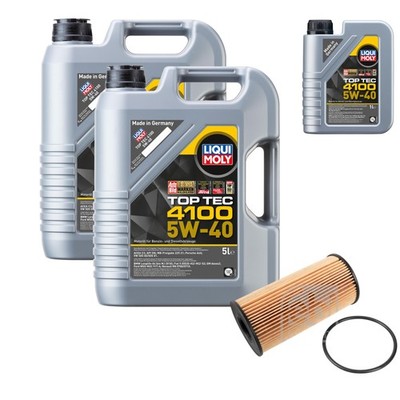 FEBI Ölfilter 11L LIQUI MOLY Top Tec 4100 5W-40 für Renault Trafic II Bus JL