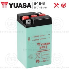 BATTERIA YUASA B49-6 6V/8AH PER PIAGGIO VESPA GS VSB1T 160 1962-1964