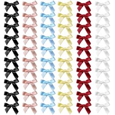 60Pcs Mini Cute Bow Hair Clips for Women Girls,Small Hair Clips Solid Color H...