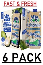 6 PACK - Vita Coco Farmers Organic Coconut Water, 33.8 oz Each