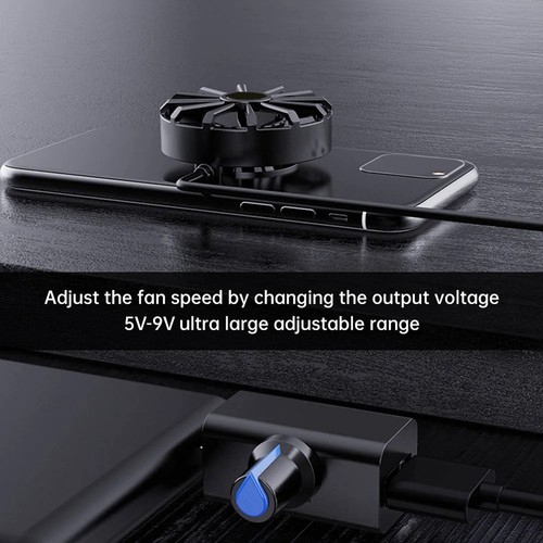 18W High USB Speed Controller DC5V 4A Adjustable Control Fan Cooler Type-C5742 - Afbeelding 2 van 9