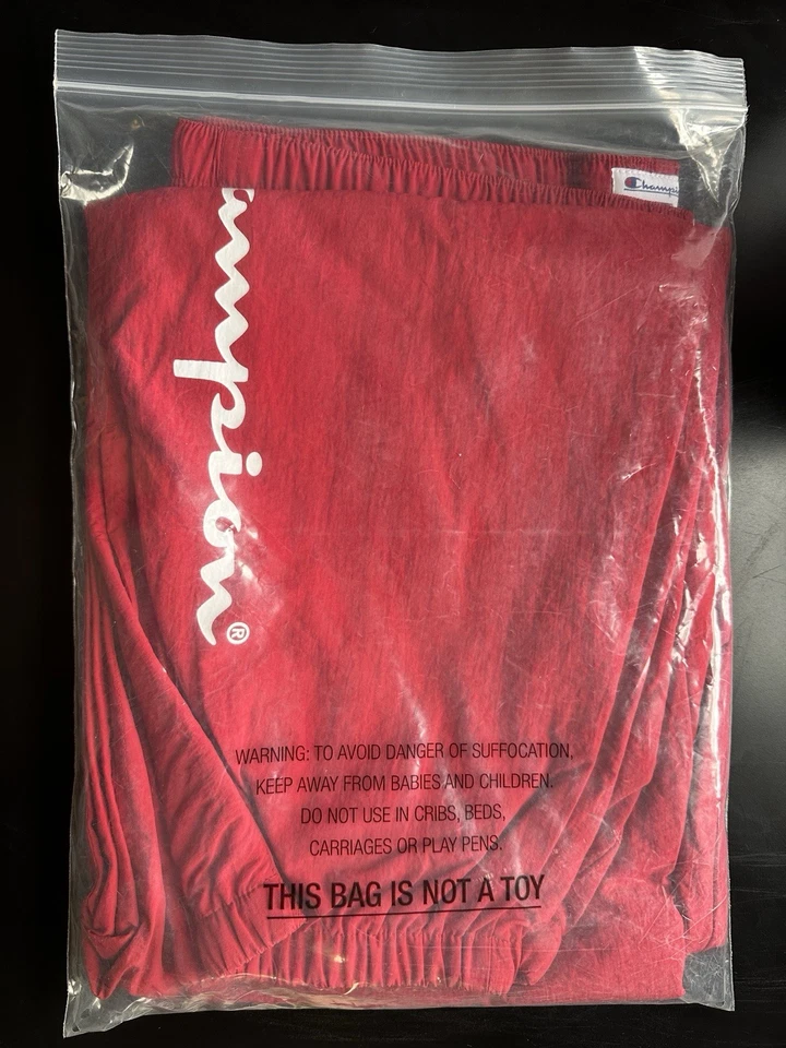 Pantalón deportivo Supreme X Champion rojo oscuro GRANDE Foto 2 de 3