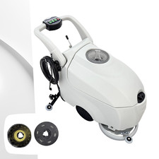 110V Corded Commercial Auto Floor Scrubber Machine 16.3" Brush for Hotels  Mall