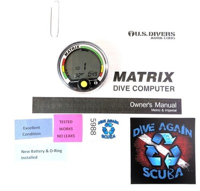 US Divers / Aqua Lung Matrix Tauchcomputer Puck Modul Mit Handbuch