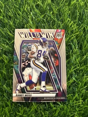 Randy Moss 2020 Panini Mosaic Will To Win #WW20 Minnesota Vikings F59