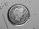 1912 D Barber Dime Exact Coin Pictured. 90% Silver, Denver Mint USA