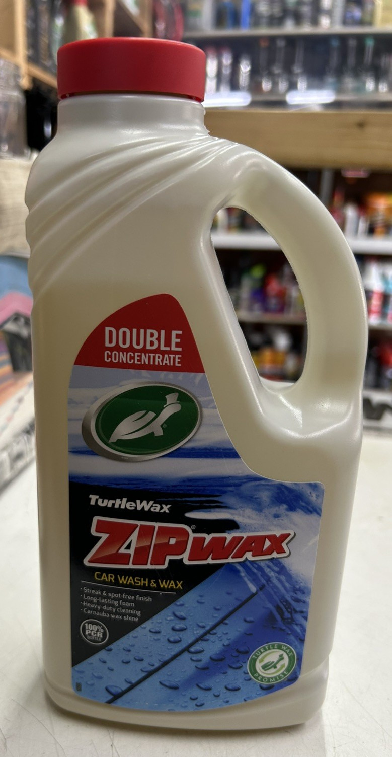 2x Turtle Wax Zip Wax Car Wash Shampoo Concentrate Clean Shine 30 Washes 1 Litre