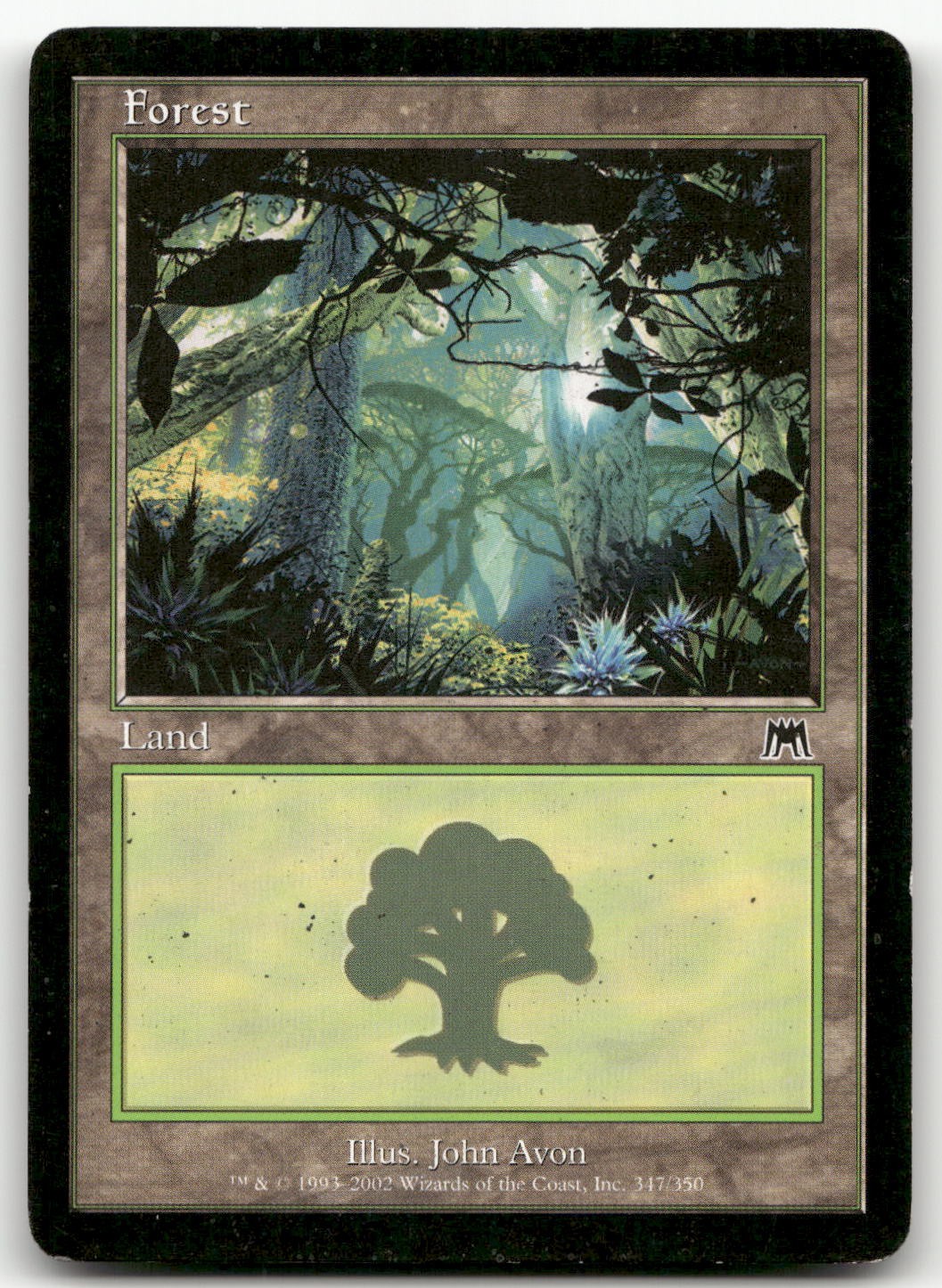 Forest (347) #347 (MP) Onslaught ONS Magic MTG