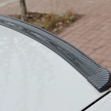 4.9ft 3D Carbon Fiber Car Rear Wing Lip Spoiler Tail Trunk Roof Trim Universal