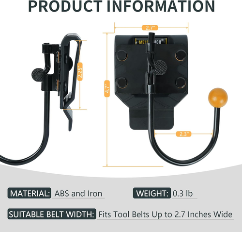 Werkzeug Gürtel Haken Bohrer Holster 180 Grad drehbar Halter Akku Werkzeug Aufhänger - Bild 3 von 12