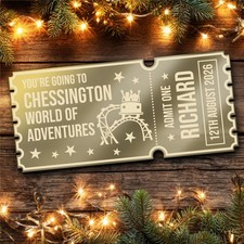 Bronze Mirror Acrylic Ticket