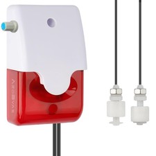 High / Low Water Level Sensor Detector Alarm 120 dB 98x46x22 mm, Red/White
