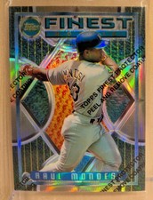 1995 Topps Finest REFRACTOR #1 Raul Mondesi Dodgers RARE ICONIC PARALLEL