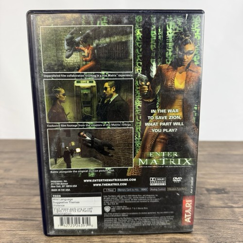 Enter the Matrix (PS2 Playstation 2) CIB Complete in Box, Tested & Working - Picture 2 of 11