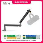FIFINE Low-Profile Adjustable Mic Arm Stand with Cable Mgmt for K688 AM8 BM88-LP