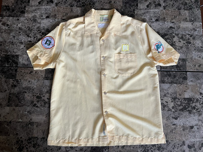 Vintage Dan Marino 90's Miami Dolphin Fine Food & Spirits Shirt L Custom Patchs