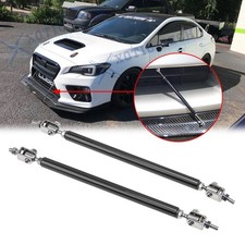 2Pcs Bumper Lip Splitter Spoiler Strut Rod Support Tie Bar for Subaru WRX STI