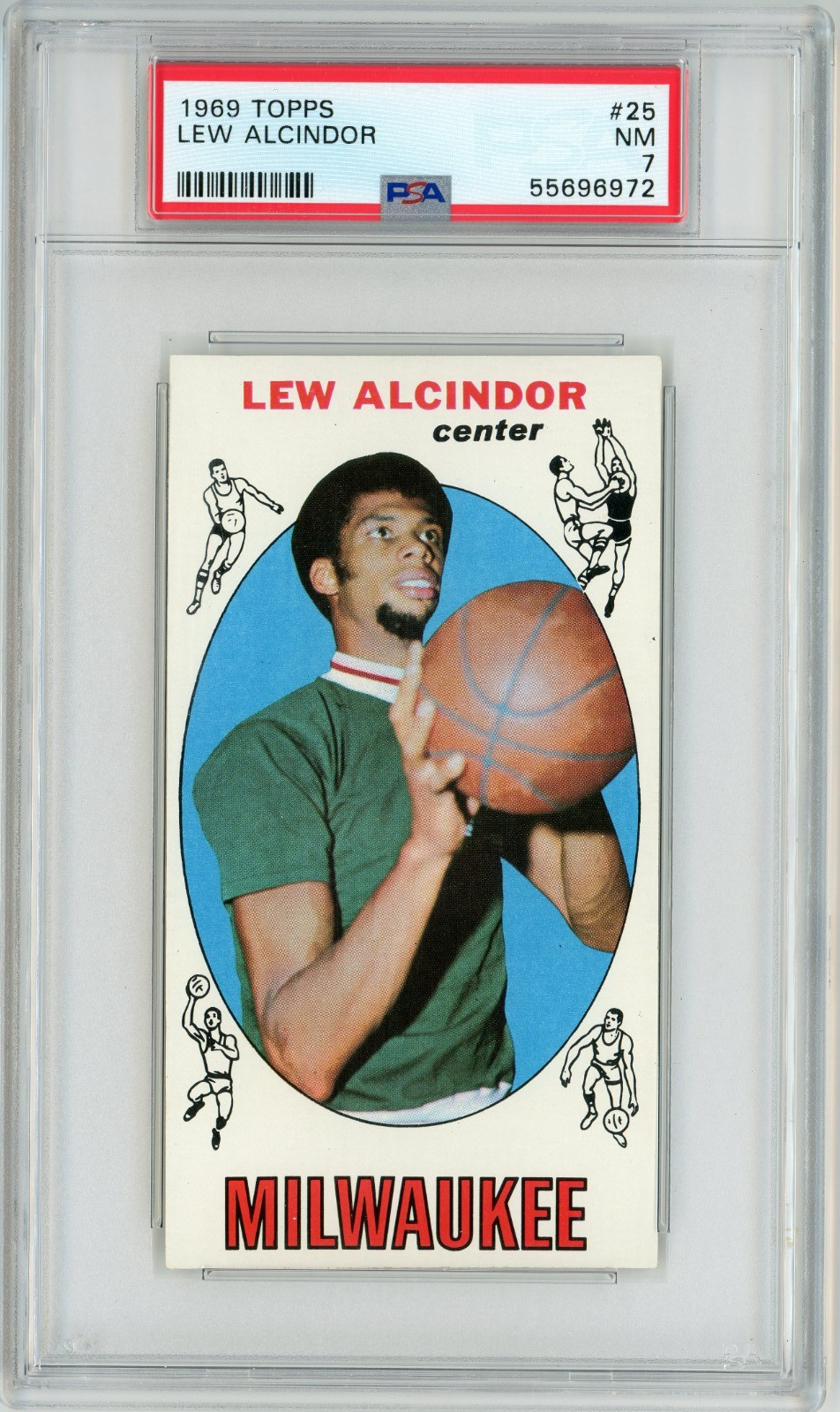 1969 Topps #25 Lew Alcindor PSA 7