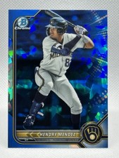 2022 Bowman Draft Sapphire Hendry Mendez BDC-116 Prospects | Milwaukee Brewers