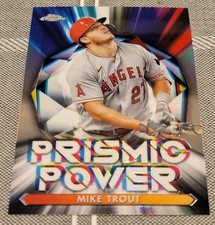 2021 Topps Chrome Mike Trout Prismic Power Los Angeles Angels