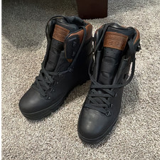 Timberland Mens Hiking Boots Black Brown Leat...