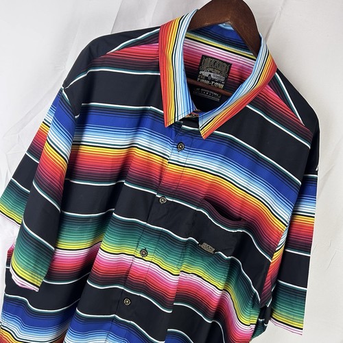 Dixxon Short Sleeve Shirt Mens 4X The Low-Low Party D-Lite Polo Button Colorful - Picture 2 of 10