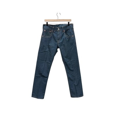 Levi's 504 Regular Straight Fit Jeans Mens W32 L32 Dark Wash Denim