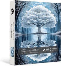 Tree of Life Jigsaw Puzzles 1000 Pieces, Nature Tree of Mirror Puzzles