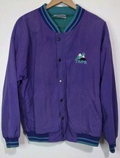 Vintage Fahrenheit Windbreaker Jacket Purple Zip Ski Coat Taos Snow 90s 80s EUC