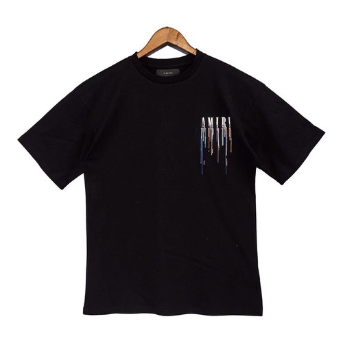 Amiris Paint Drip Core Logo Crew Neck T-Shirt Loose Short Sleeves - Picture 14 of 27