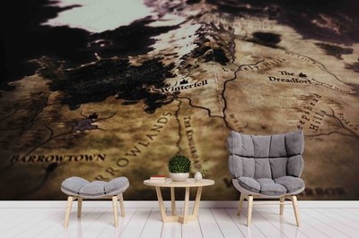 3D Vintage Map Wall Murals Wallpaper Murals Wall Sticker
