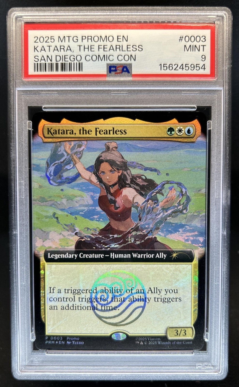 2025 Magic MTG Katara, The Fearless San Diego Comic Con #0003 PSA 9 view 1
