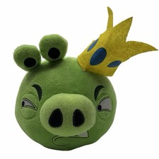 Angry Birds Green King Pig 6  Plush Crown Hat Linxin Stuffed Animal Toy