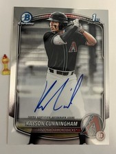 2025 Bowman Draft  Kayson Cunningham Auto 1ST Diamondbacks #CPA-KC