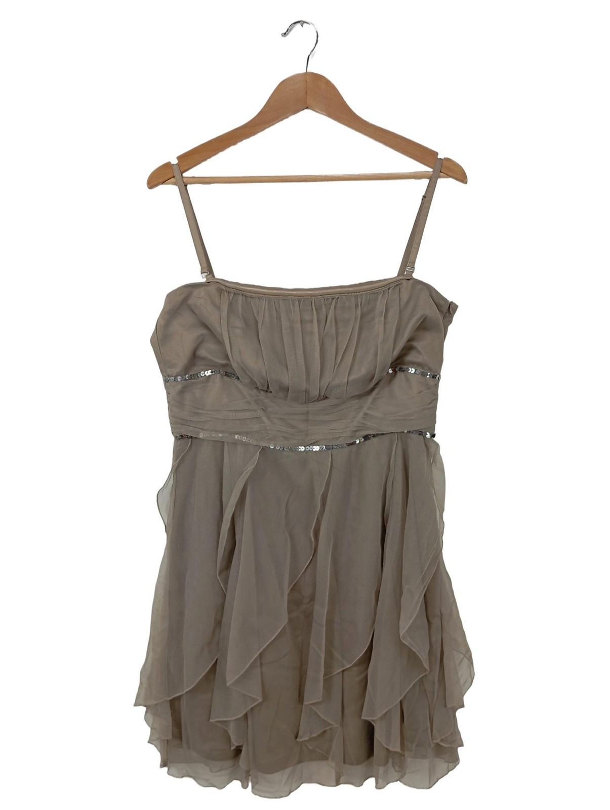 ESPRIT Cocktailkleid Damen Kleid Gr. DE 42 creme Elegant