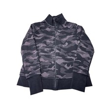 Athleta Triumph Printed Full Zip Jacket Camo Athleisure Workout Size M