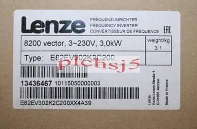 E82EV302K2C200 NEW LENZE E82EV302_2C200 Inverter 8200vector 3.0kW E82EV302-2C200