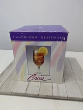 Vintage Mid Century Crisa Symphony Glassware 16 oz Set of 4 Ice Tea Glasses