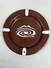 Vintage Whirlpool Corp.  brown Enameled Ashtray  8'' x 8''