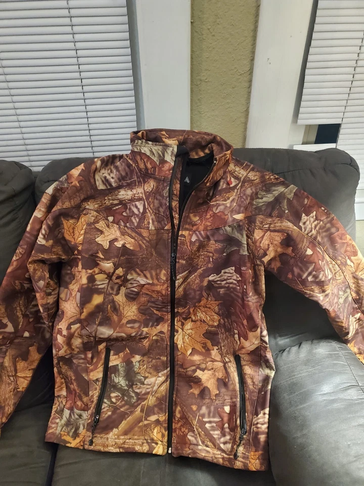 Vintage WFS Element Gear Camo Hunting Jacket Size Large - Image 2 of 4