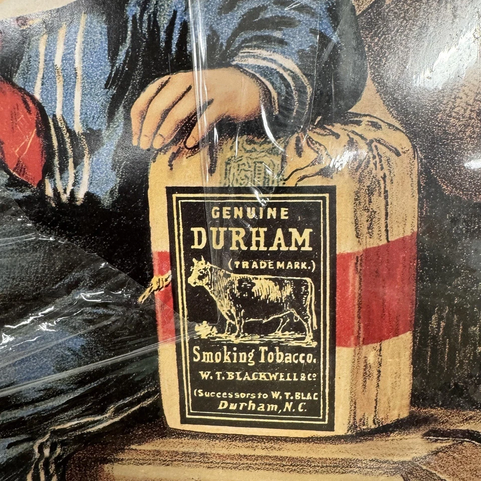 Póster publicitario genuino Bull Durham fumar tabaco nuevo sujetador sin usar Foto 4 de 4