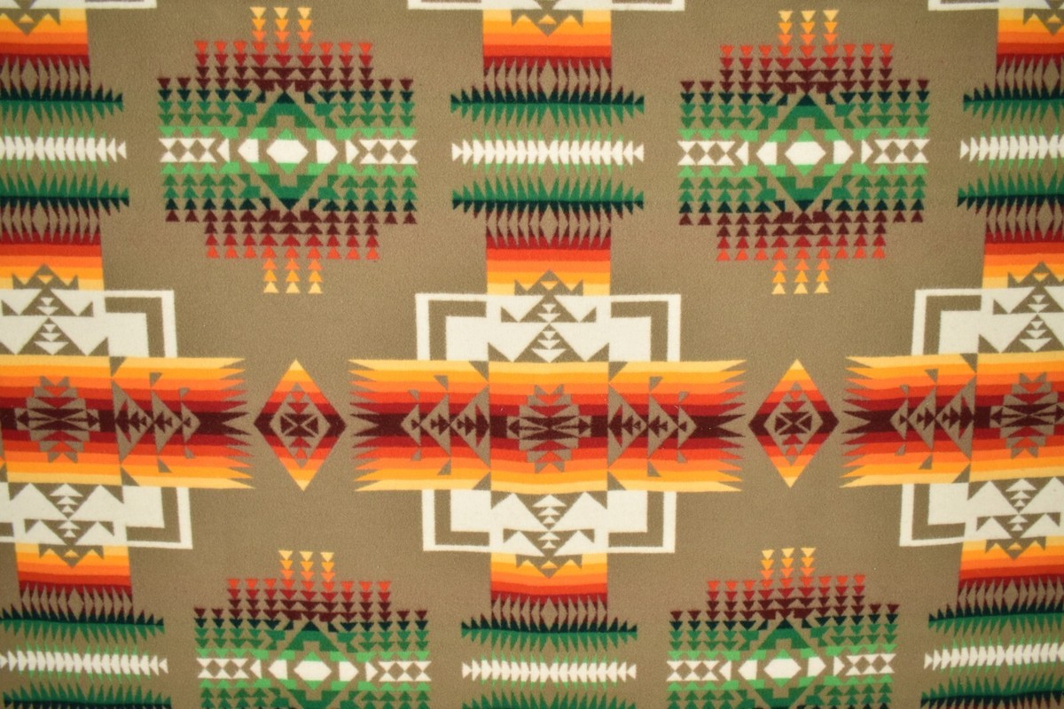最終お値下げ⭐︎Pendleton Beaver State ブランケット　カーキ Vibrant Vintage Pendleton Beaver State Blanket ~