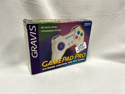 Gravis Gamepad Pro Vintage 1998 Box White 42021 Extreme Control!