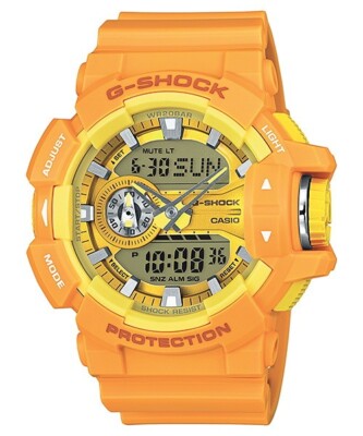 湘南さま専用【美品】CASIO G-SHOCK 腕時計 GA-400A イエロー Casio G-Shock Mono Yellow Color Analog Digital Resin Men's Watch