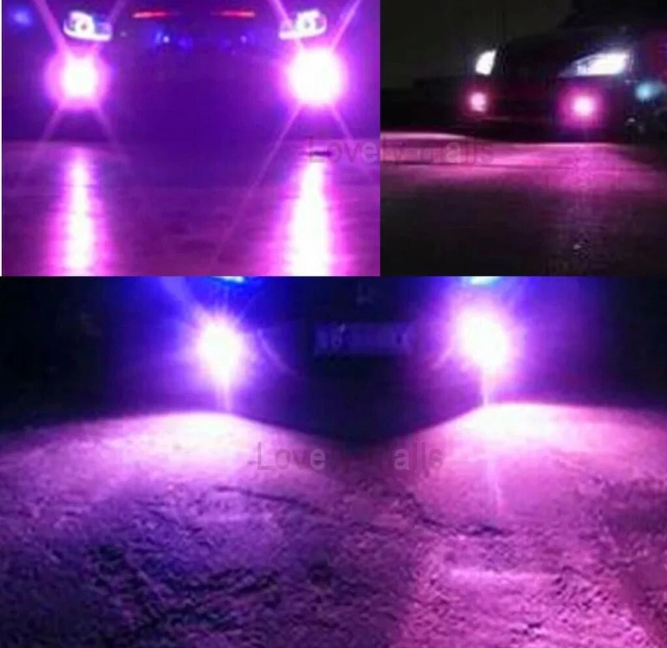 PURPLE 9006 Led Fog Light Bulbs HB4 Fit Hyundai Accent 2018 - 2022 Bumper Lights - Image 3 of 4