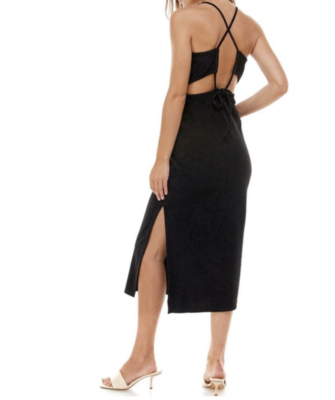 NEW Wayf BLACK Winona TERRY CLOTH Lace-Up Back MIDI Beach SLIT DRESS M | eBay NEW Wayf BLACK Winona TERRY CLOTH Lace-Up Back MIDI Beach SLIT DRESS M | eBay