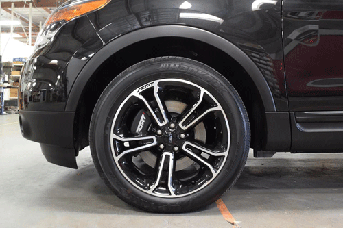 2021-2025 Ford Explorer "ST" Front + Rear Red MGP Brake Disc Caliper Covers - Picture 7 of 10