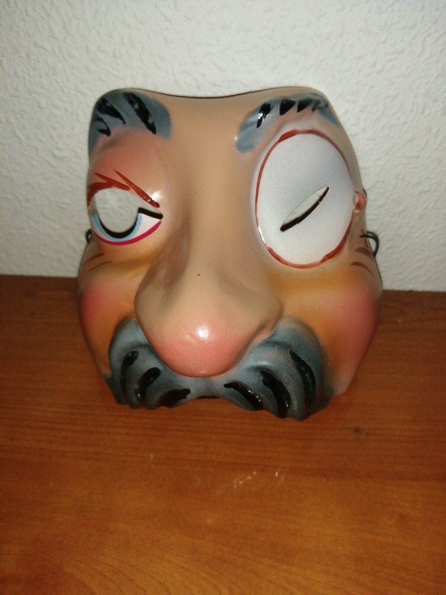 Haut De Masque De Carnaval CÉSAR Ancien (années 1950-1960) - Pièce Vintage Et Rare