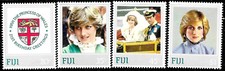 Fiji #470-473, MNH -1982- Edición Princesa Diana - Juego completo - CV=4,50